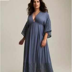 Torrid Festi Lace Trim Maxi Dress